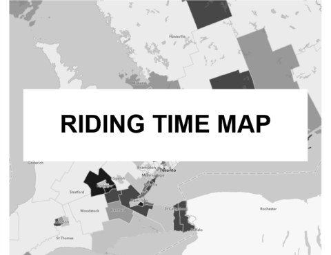 Effortlessly deploy volunteers and engage voters with our intuitive neighbourhood map projections. The ultimate addition to your toolkit, it’s the smartest investment you’ll ever make. Learn more about the Nanos Riding Time Map for campaigns today >