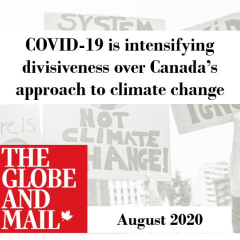 The pandemic is leading to increased polarization among Canadians on whether the environment or economy is paramount. Polling shows a third of us say now is the time to act on global warming, but just as many say recovery should be our focus.